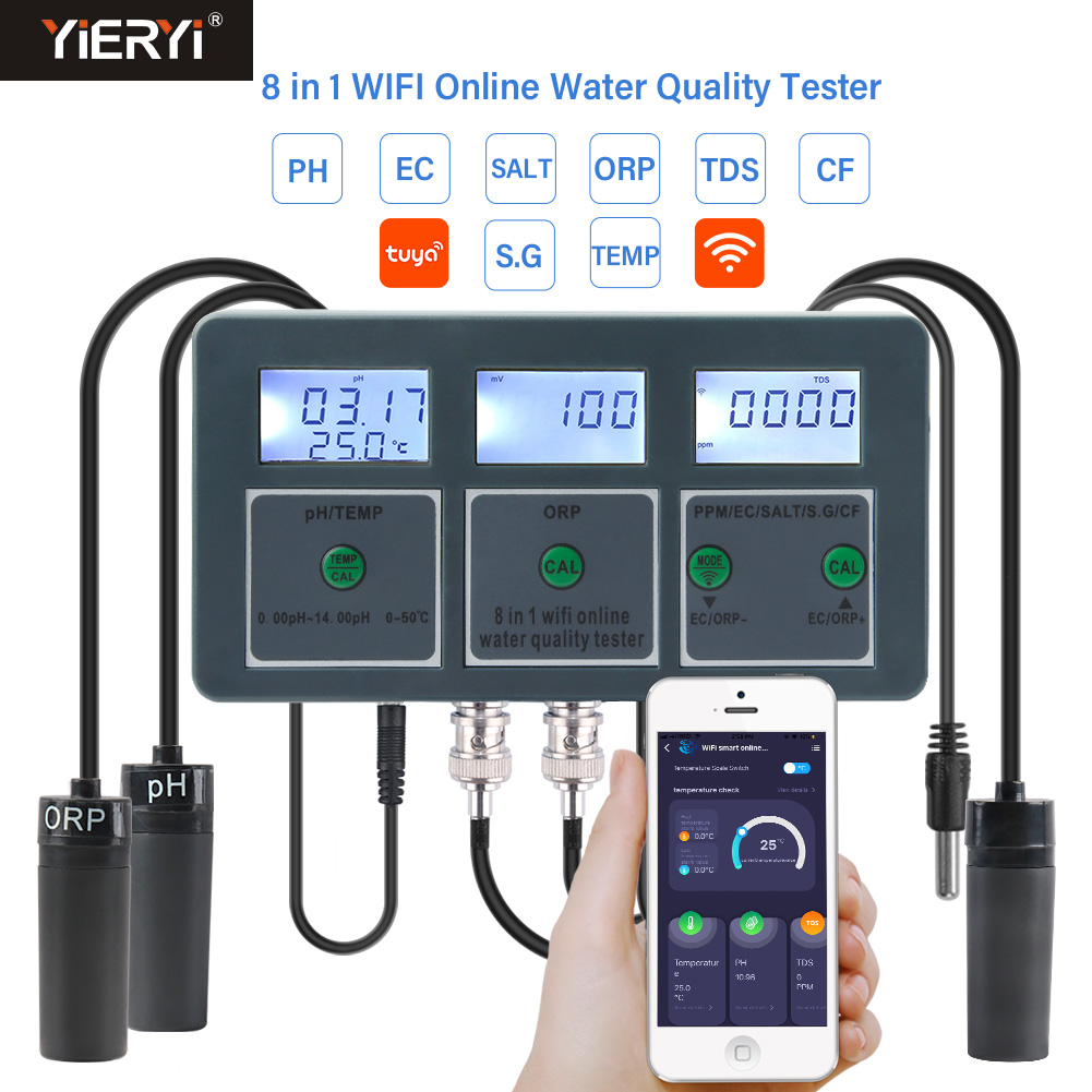 Planted Aquarium Test Kit - WiFi Tuya Smart PH Meter Data