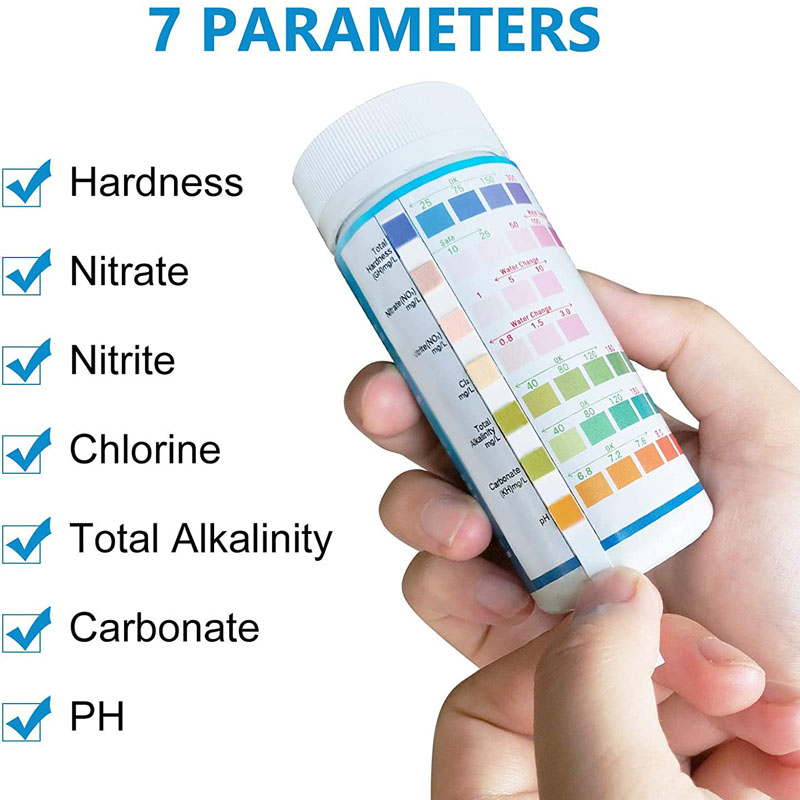 Planted Aquarium Test Kit - 7-IN-1 Aquarium Test Strips 100pcs Fish