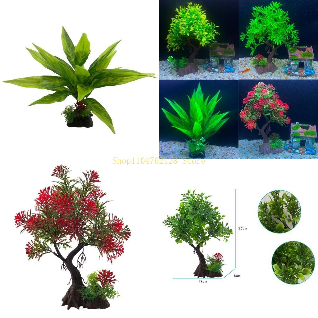Planted Aquarium For Sale - Aquarium Plant Decor Artificial Aquatic Plastic