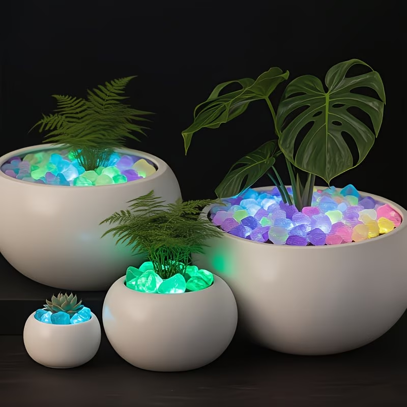 300PCS Luminous Pebble Set,0.9 - огляд і ціна Planted Aquarium Supplies