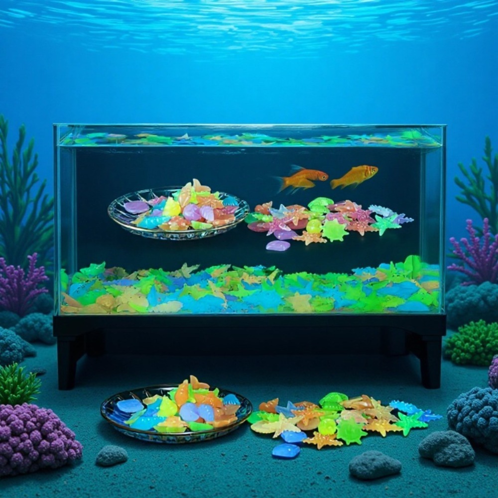 Glowing Luminous Ocean Stones  - огляд і ціна Planted Aquarium Supplies