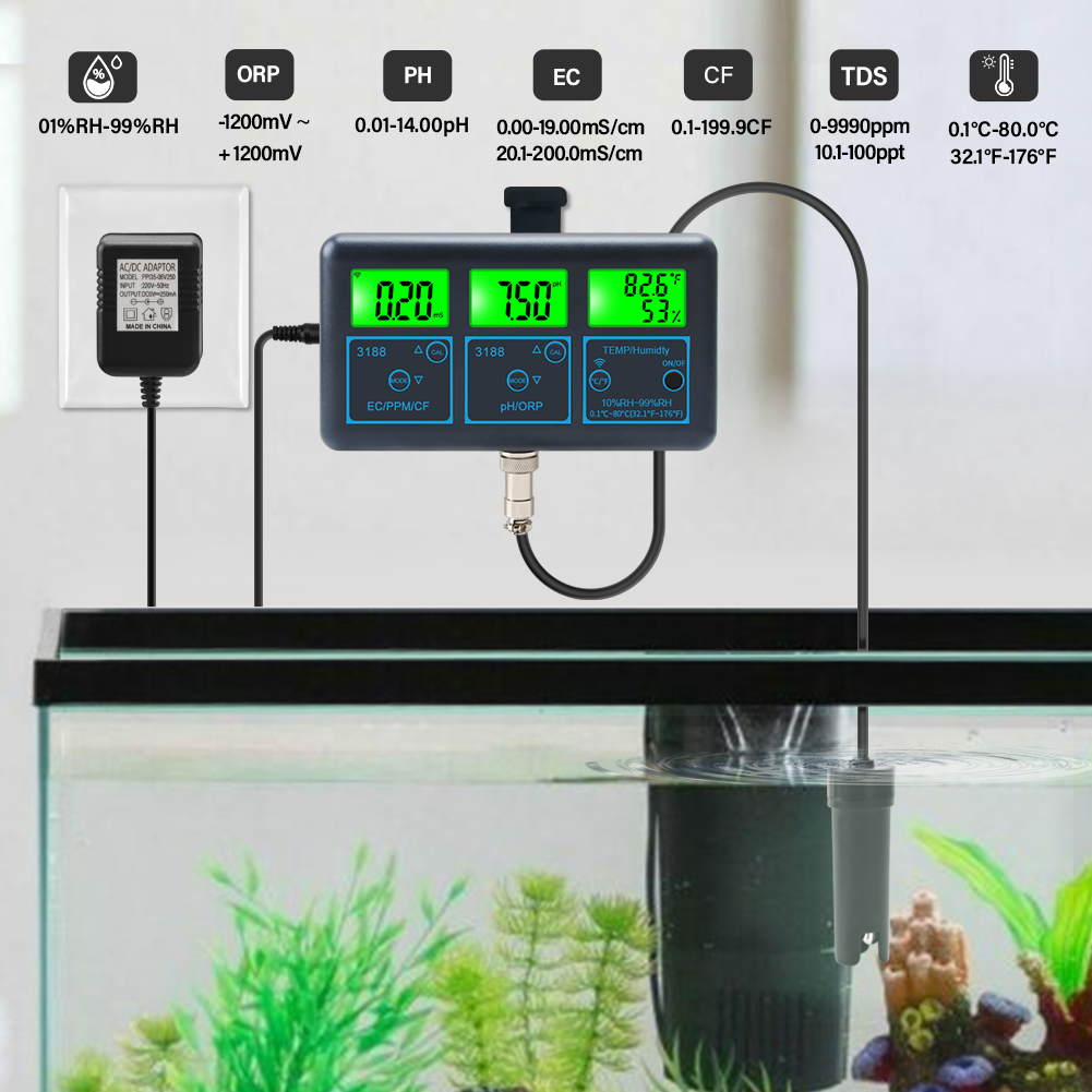 WiFi PH Meter Temp TDS(ppm) EC - огляд і ціна Planted Aquarium Test Kit