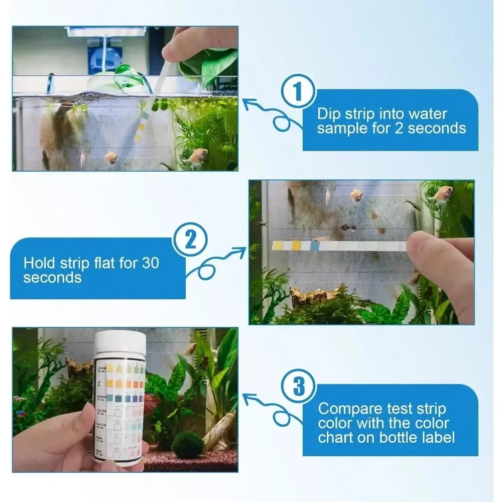 Aquarium Test Strip  PH Qualit - огляд і ціна Planted Aquarium Test Kit