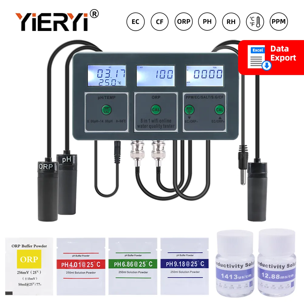Yieryi WiFi Tuya Smart PH ORP  - огляд і ціна Planted Aquarium Test Kit